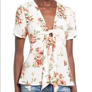 Nordstrom Bow-Front Blouse